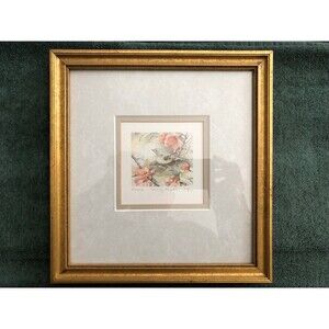 Susanne Riva "Visiting Kinglet" Framed 10x11